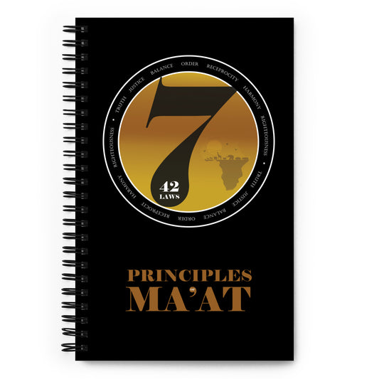 Ma'at of Principle Spiral Notebook (black)