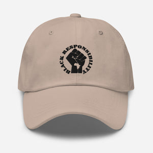Black Responsibility Dad Hat