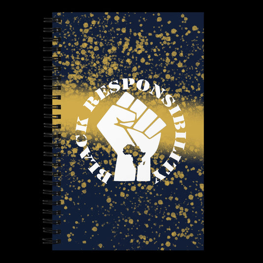 Black Responsibility Spiral Notebook