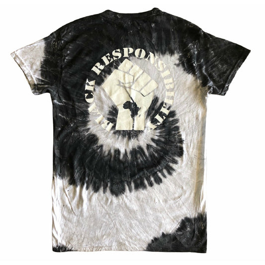 Black Tie-Die Black Responsibility T-Shirt